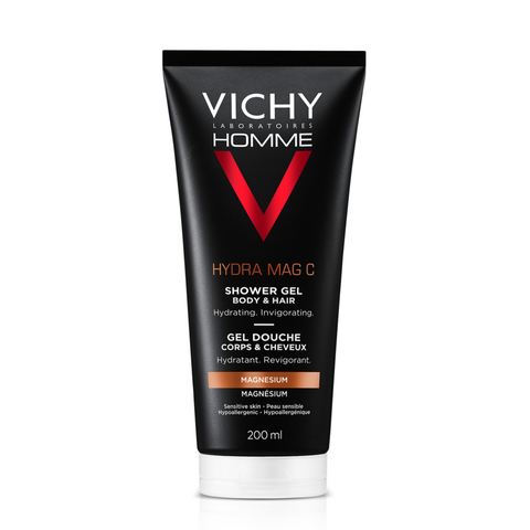 Vichy Homme Hydra Mag C dusjgelé til hår/kropp, 200ml, 914183