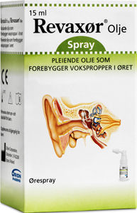 Revaxør Olje ørespray forebyggende 15ml, 837439