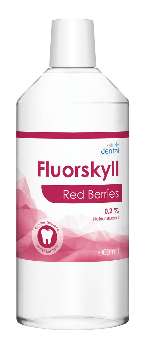 Vidi dental fluorskyll 0,2 % red berries 1000 ml, 877578