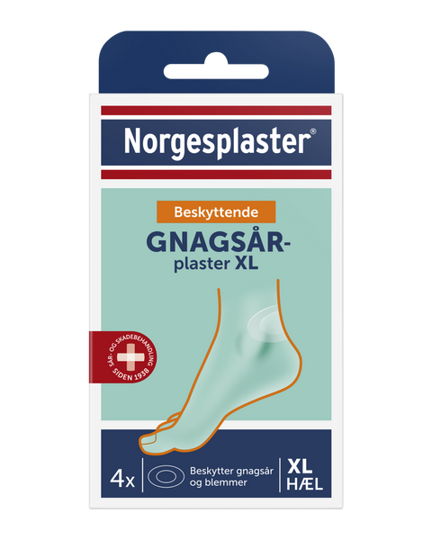 Norgesplaster beskyttende gnagsårplaster hæl XL 4 stk, 971026
