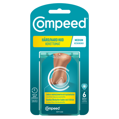 Compeed Gnagsårplaster til hard hud 6 stk, 844512