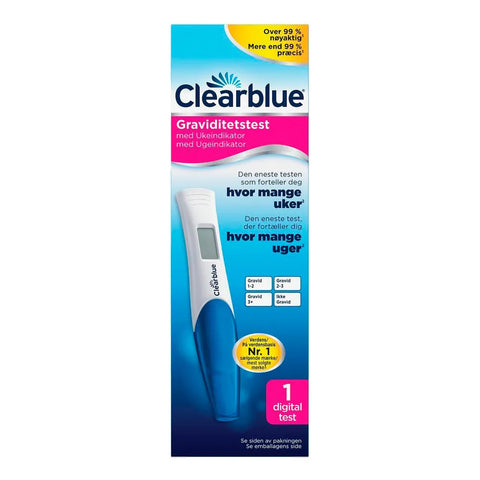 Clearblue Digital Graviditetstest med ukeindikator - 1 stk, 914394