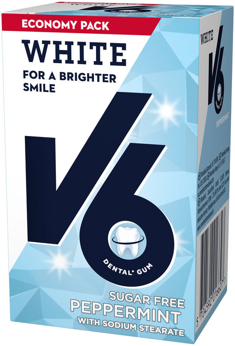 V6 White Peppermint tyggegummi 50 stk, 960642