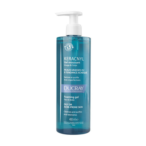 Ducray Keracnyl Foaming Gel til uren hud 400 ml, 879776