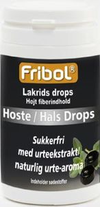 Fribol Hoste/Hals Lakris drops u/sukker 60 g,  853759