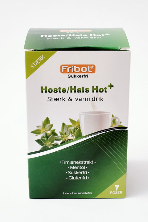 Fribol Hoste/Hals Hot+ sukkerfri varm drikke 7 poser, 854888