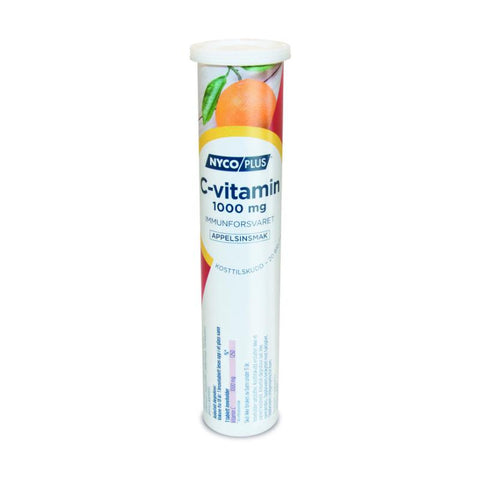 Nycoplus C-vitamin brusetabletter appelsinsmak 20 stk, 818654