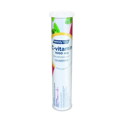 Nycoplus C-vitamin brusetabletter 1000 mg solbær 20 stk, 808232