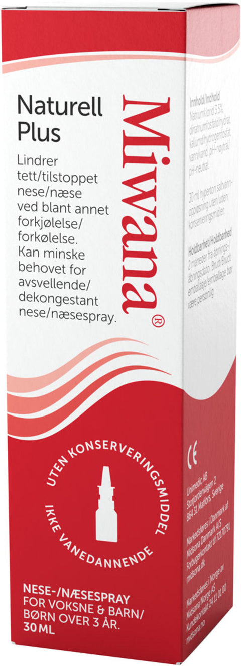 Miwana Plus+ Nesespray 3,5% 30ml,  922079