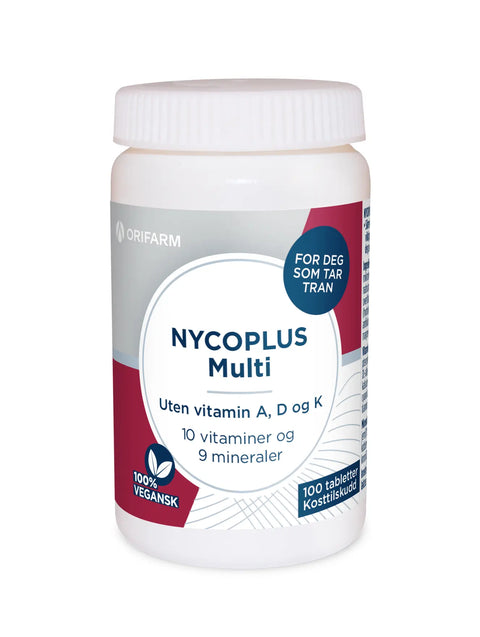 Nycoplus Multi uten vitamin A, D og K 100 tabletter, 999942