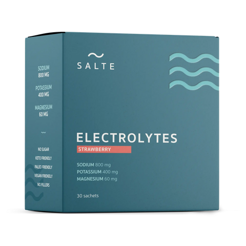 SALTE Elektrolytter jordbær 30 doseposer, 929277