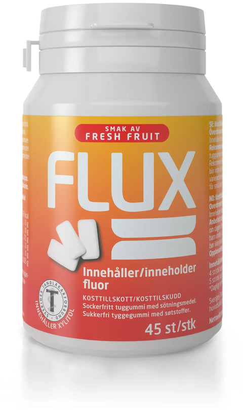 Flux Fresh Fruit tyggegummi 45 stk, 869257