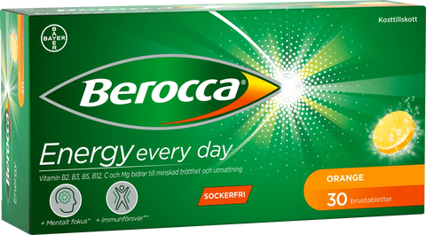 Berocca Energy appelsin 2x15 brusetabletter, 828205