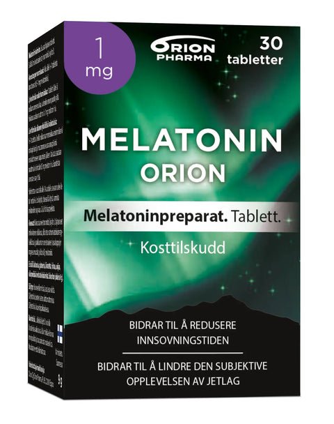 Orion melatonin 1mg 30 tabletter, 807059