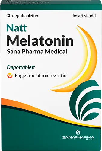 Melatonin Natt Sana Pharma Medical 30 depottabletter, 979683