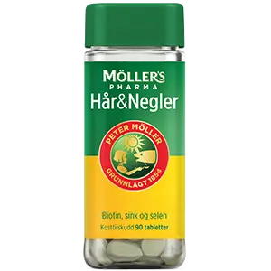 Möller's Pharma Hår og Negler 90 tabletter, 898419