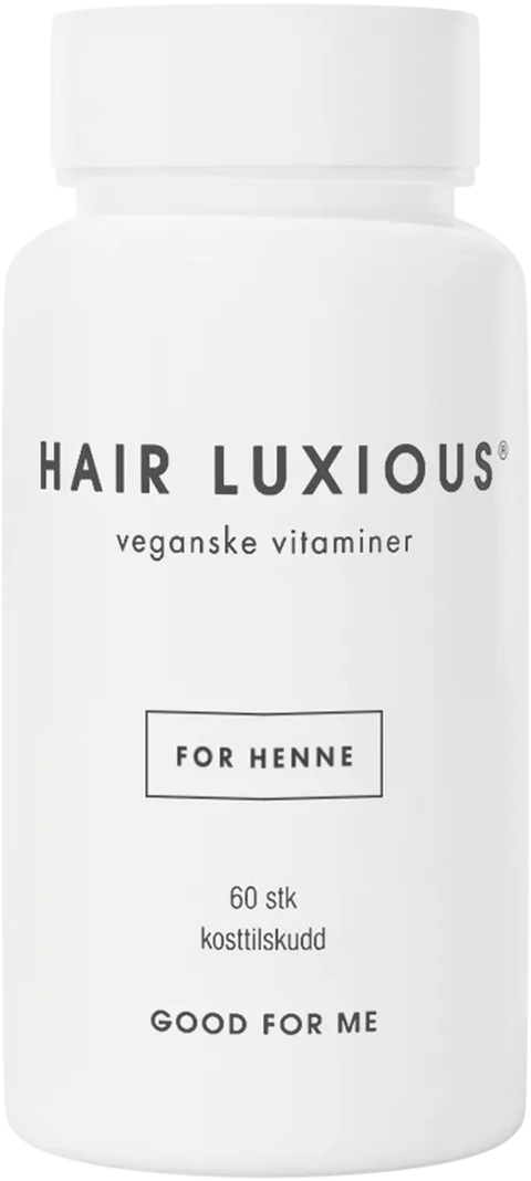 Hair Luxious vegansk kosttilskudd - for henne 60 stk, 970382