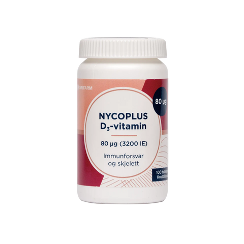 Nycoplus D3-Vitamin 80 mcg 100 tabletter, 947950