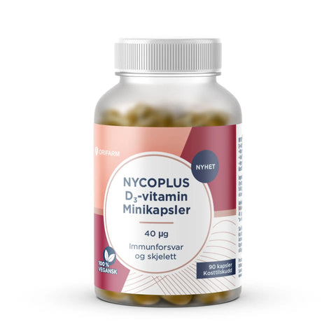 Nycoplus D3-vitamin minikapsler 40 mcg 90 stk, 940953