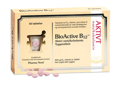 BioActive B12 600 µg 60 tyggetabletter, 956148