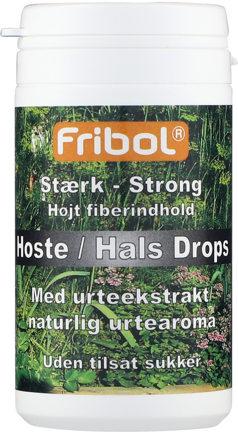 Fribol Hoste/Hals Sterk uten tilsatt sukker drops 60,  902353