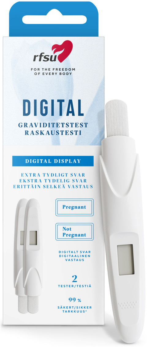 RFSU graviditetstest digital 2 stk, 951558