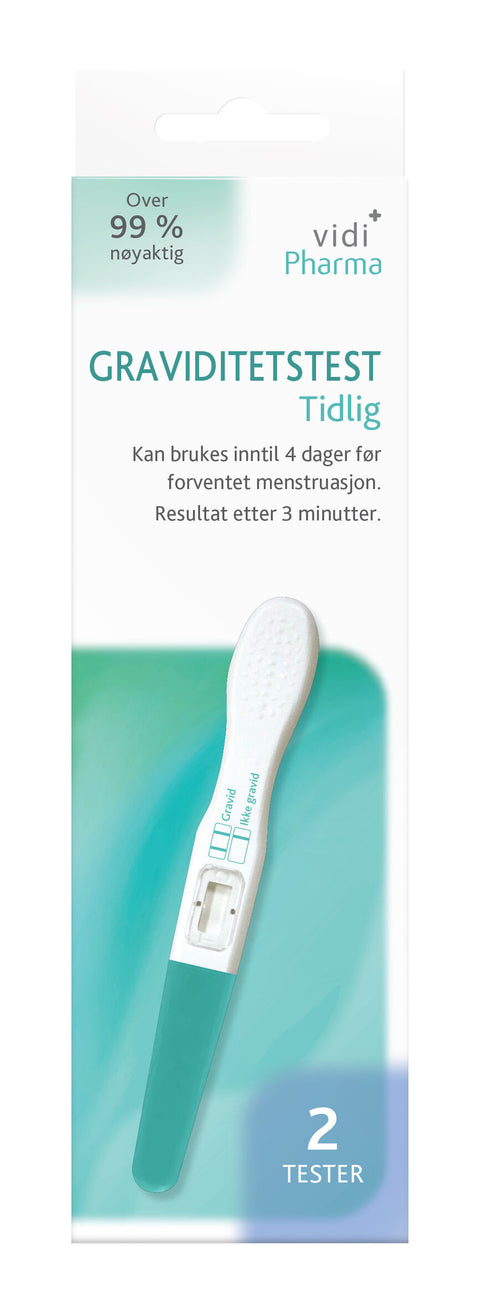 Vidi Pharma graviditetstest tidlig 2 stk, 804881