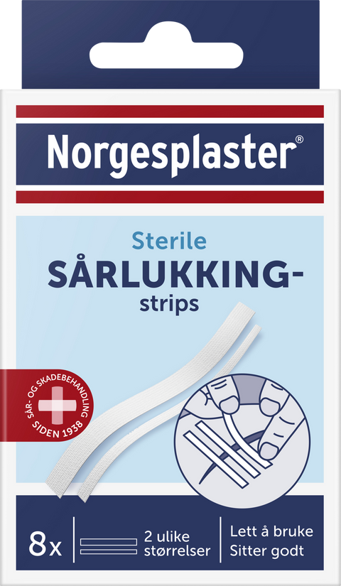 Norgesplaster sårlukkingstrips 8 stk, 809058