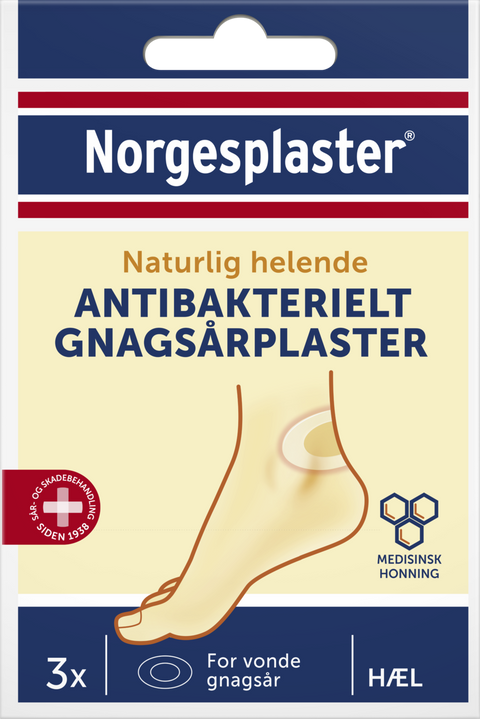 Norgesplaster antibakterielt gnagsårplaster 3 stk, 811290