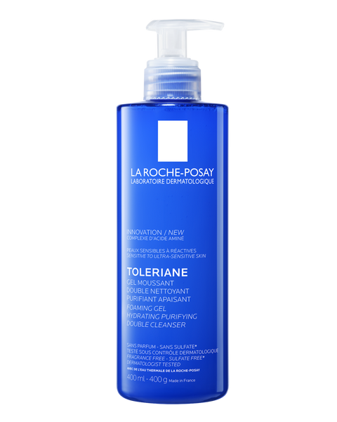 La Roche-Posay Toleriane 2-i-1 skummende ansiktsgele 400 ml, 818583