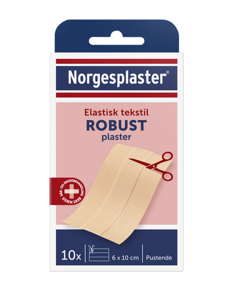 Norgesplaster robust plaster 6x10cm 10 stk, 826651