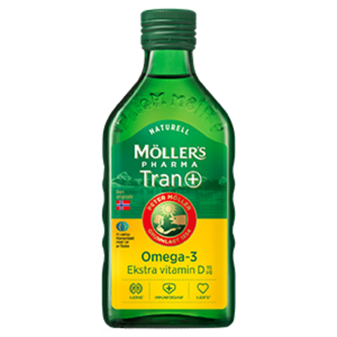 Möller's Pharma tran med D-vitamin naturell 250 ml,  829849