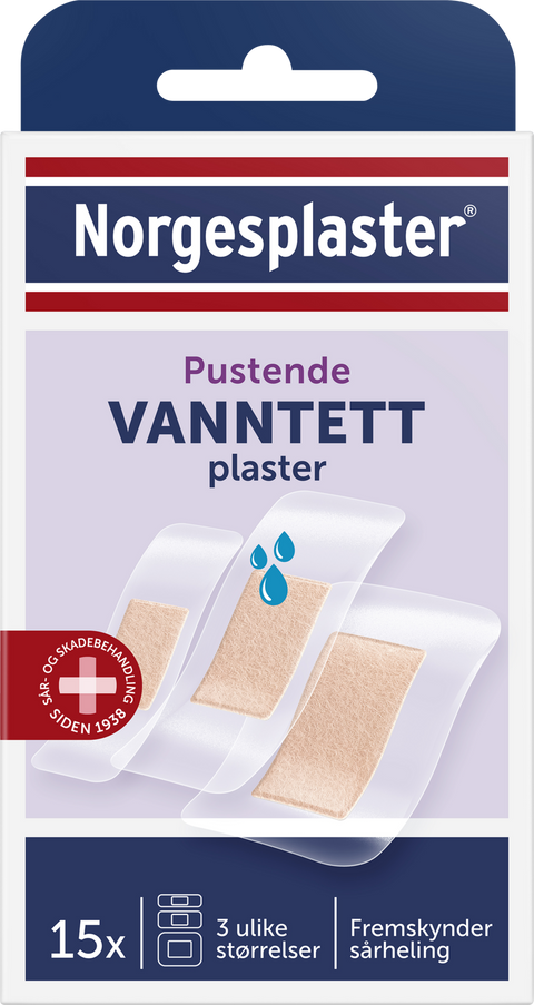Norgesplaster vanntett plaster 15 stk,  834230