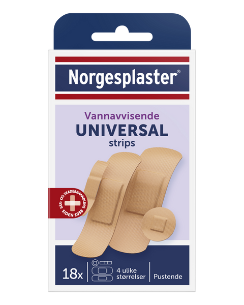 Norgesplaster universal strips 18 stk, 901958