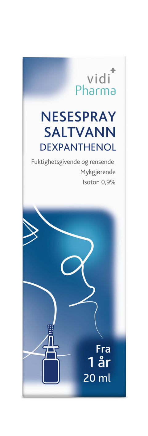 Vidi Pharma nesespray saltvann dexpanthenol 20 ml,  941437