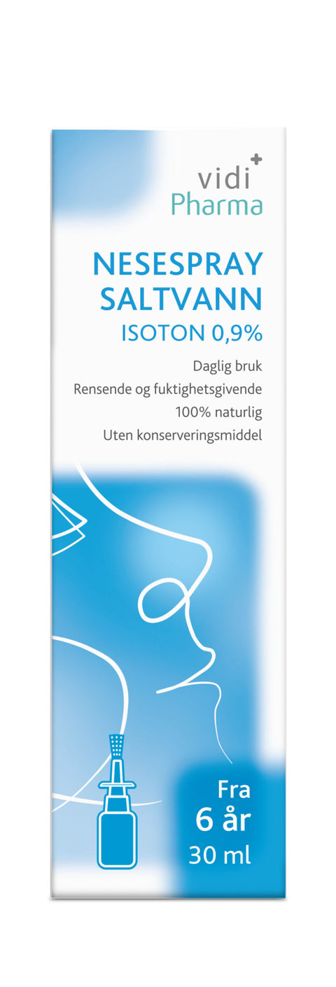 Vidi Pharma nesespray saltvann isoton 0,9% 30 ml,  947015