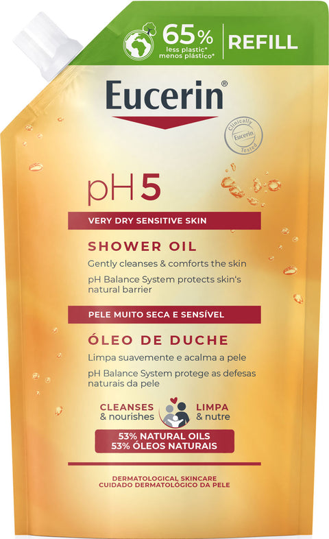 Eucerin pH5 Shower Oil Refill parfymert 400 ml, 953851