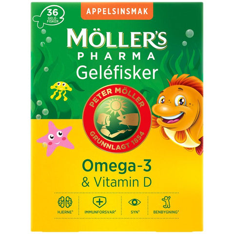 Møllers Pharma Omega3 gelefisk 36 stk, 964904