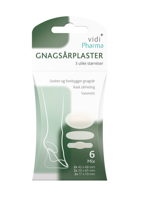 Vidi Pharma gnagsårplaster mix 6 stk, 966674