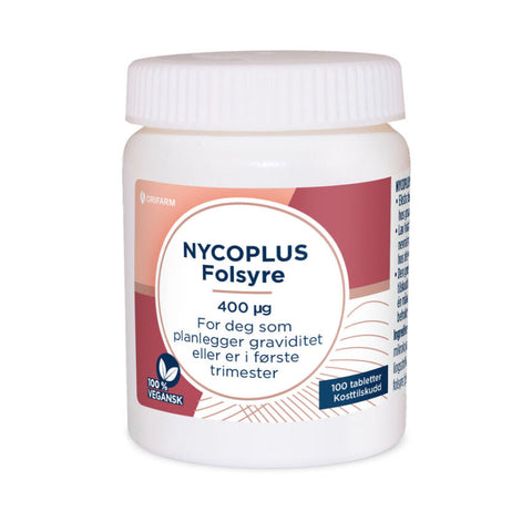 Nycoplus folsyre 400 mikrogram 100 tab, 994649