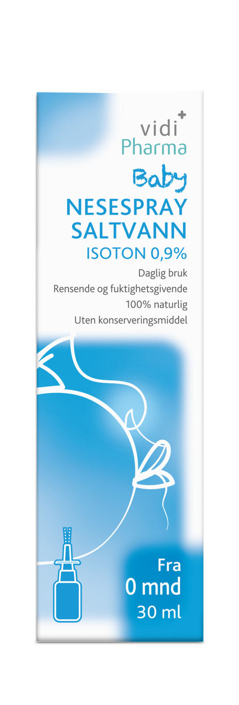 Vidi Pharma baby nesespray saltvann isoton 0,9% 30 ml, 999826