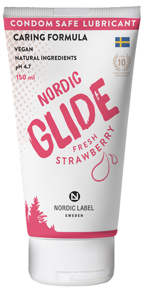Nordic Glide Fresh Strawberry glidemiddel 150 ml, 975648