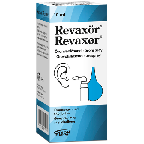 Revaxør ørevoksløsende ørespray 10ml m/skylleballong, 880719
